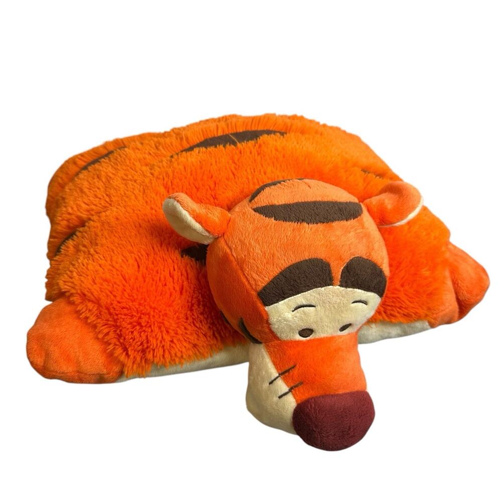 Disney Pillow Pets Tigger Plush 18 inch Folding Stuffed Animal Winnie The Pooh